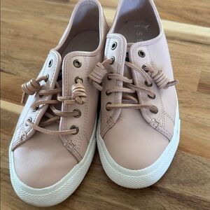 SPERRY PINK LEATHER SNEAKER SIZE 6 women’s